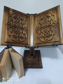 Height Adjustable,Portable Wooden Desktop Quran Bible,Torah Holder Book Holder,Photo,Music Nouveau Picture Cookbook stand 1