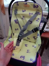 Bolsa útil para silla de comedor de bebé, asiento portátil de tela Oxford a prueba de agua, cinturón plegable para viaje infantil, silla alta de alimentación