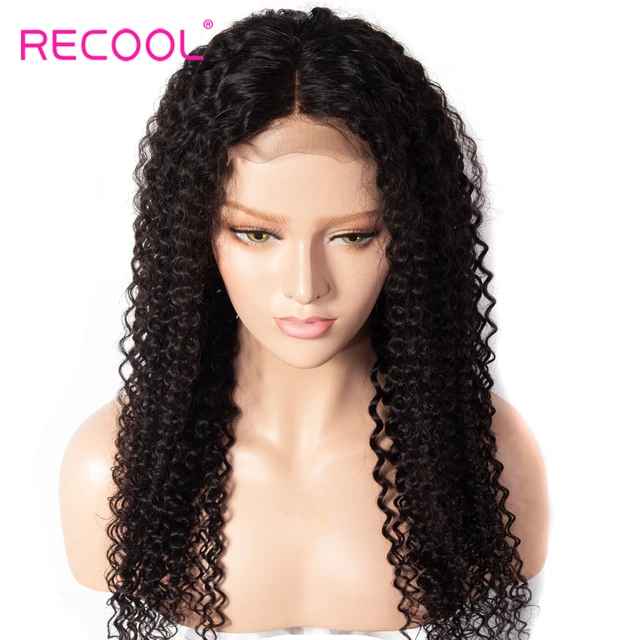 Recool Kinky Curly Wig Lace Front Human Hair Wigs 180 250 Density Brazilian Lace Front Wig Recool Kinky Curly Wig Lace Front Human Hair Wigs 180 250 Density Brazilian Lace Front Wig Pre Plucked 360 Lace Frontal Wig