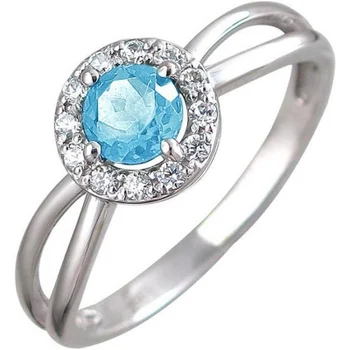

Esthete ring with Topaz and cubic zirconia