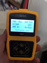 AUTOOL-Probador de batería BT360 de coche, analizador digital de 12V, prueba automática de baterías de vehículos, herramientas de diagnóstico de carga, escáner