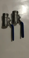 Ball-Valve Female Stainless-Steel-304 Thread 1pcs 3/4-1 Straight-Type BSP 1-1/4-1-1/2