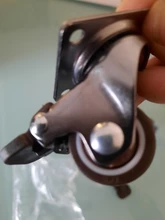 Ruedas giratorias de goma suave para muebles rueda giratoria plateada para Carro de plataforma, accesorios para el hogar, 4 Uds.