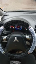 Interior-Accessories Steering-Wheel-Cover Rhinestone Car Plush Universal Soft 37-38cm-Diameter