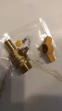 12mm Hose Barb x 1/2 BSP Male Thread Two Way Brass Ball Valve For Oil Water Air