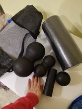 3/5 Uds Yoga de rodillos de masaje y pelota para hacer ejercicio juego de rodillo de espuma para el dolor de espalda auto-miofascial tratamiento Pilates músculo de ejercicios