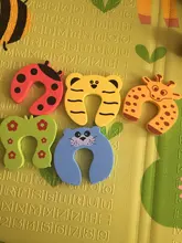 Protección de seguridad para niños, Tope de puerta de tarjeta de seguridad con animales, para cuidado de recién nacido