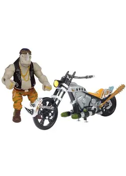 

Turtle ninja movie 2 motorbike + figure rocksteady
