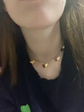 Collar de mariposa con colgante de cadena para mujer, gargantilla de cuentas en capas, de Color dorado y plateado, joyería Bohemia para playa, regalo barato