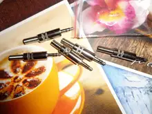 Plug-Connector Jack-Adapter Stereo-Plug Metal Soldering-Wire-Terminals with 5pcs