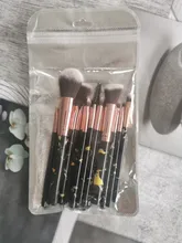 Juego de brochas de maquillaje de mármol, 5/8/10/15 Uds., para sombra de ojos, base en polvo, Control de bordes, pincel para maquillaje, belleza cosmética