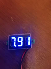Mini Módulo de pantalla LED Digital, bricolaje, rojo y azul, voltímetro de DC2.5V-32V DC0-100V, medidor de contador de voltaje, Panel para motocicleta y coche