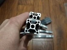 Extrusiones de aluminio con ranura en T, marco de perfiles de aluminio para máquina de grabado láser CNC, negro, 100-1200mm, 2020