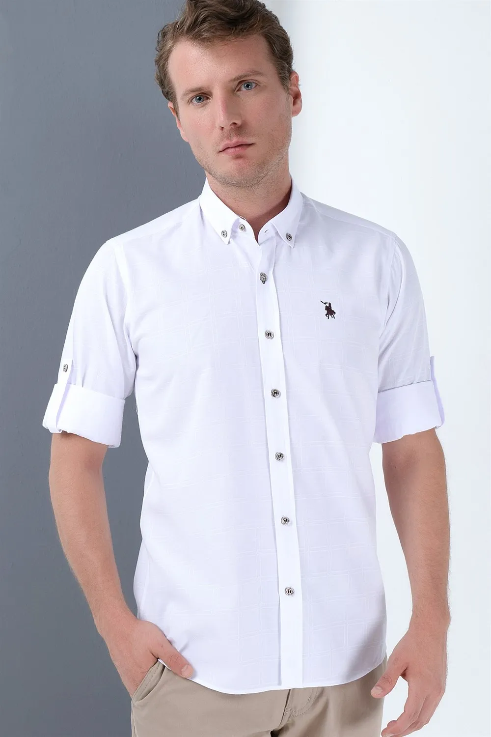 G682 DEWBERRY SHIRT -WHITE | Мужская одежда