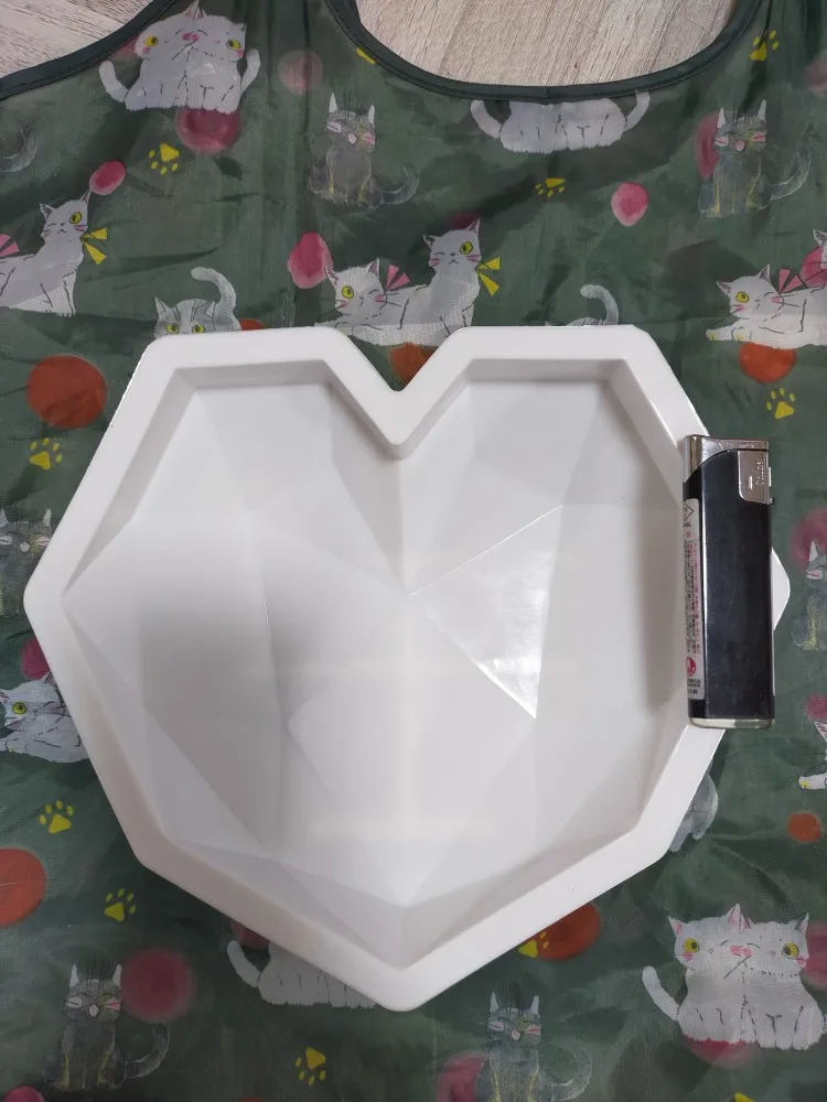 3D Diamond Love Heart Shape Silicone Mold photo review