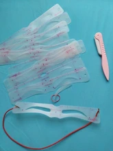 Juego de plantillas reutilizables para cejas, guía de dibujo de cejas, modelado de estilo, plantilla de aseo, tarjeta de maquillaje fácil, 12 estilos