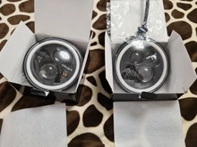 CO LIGHT 7 pulgadas faros LED de circulación diurna Hi/Lo haz 50W 30W Halo anillo de ámbar Ojo de ángel para Niva de Lada Offroad 4x4 UAZ 12V 24V