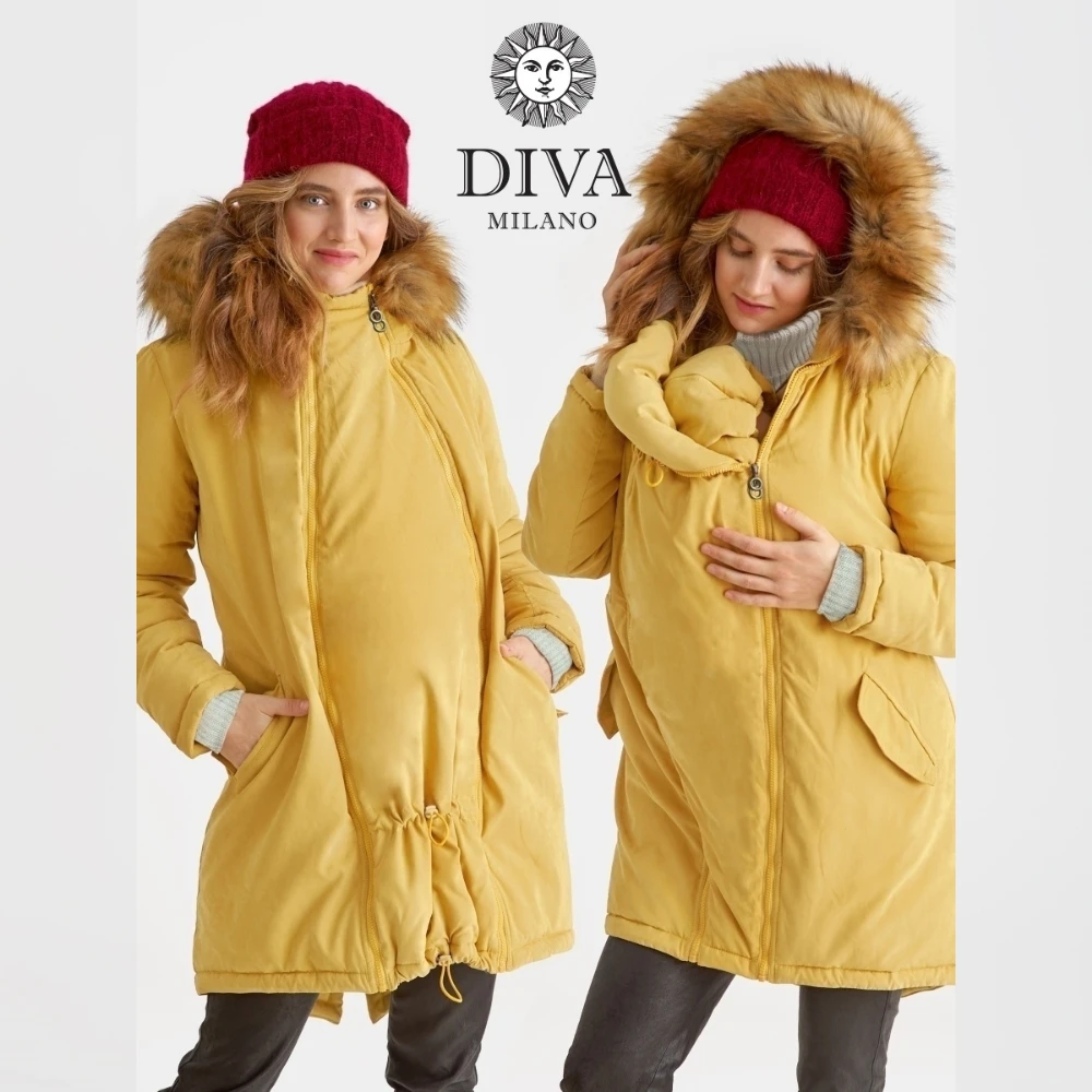 DIVA MILANO Зимняя парка слингокуртка куртка для беременных 3 в 1 размер 42-54 арт. 403-170