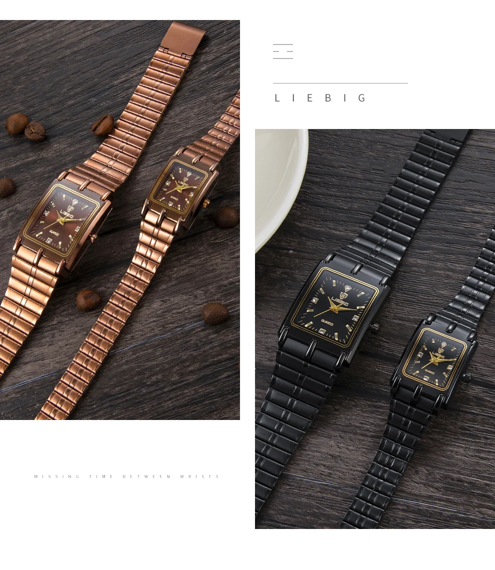 2021 Japan Luxury Golden Watch For Couple Fashion Quartz Watch For Lovers Men Women Watches relogio masculino L1018