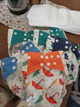 [Simfamily] 4 unids/set pañal de tela lavable cubierta de pañal ajustable reutilizable de tela pañales disponibles 0-3years 3-15kg bebé