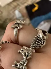 Sindlan-anillo gótico de plata para mujer, Set de 6 uds. De Anillos con diseño de corazón Punk, mariposa, Cupido, joyería femenina