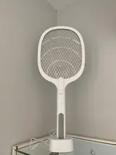 Raqueta antimosquitos eléctrica de 3000V, lámpara UV, USB, 1200mAh, recargable, para verano