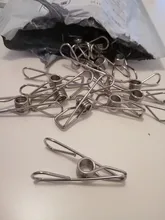 Pinzas para ropa de acero inoxidable multiusos, soportes de pinzas para ropa, abrazaderas para ropa, Clip de sellado para el hogar, 5/10/20 piezas