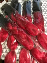 Pelo trenzado sintético 100g 24 pulgadas Single Color degradado verde amarillo Rosa rubia trenza extensión de pelo giro Jumbo MUMUPI