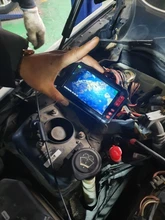 Cámara endoscópica de inspección para coche, boroscopio impermeable con pantalla HD de 4,3 pulgadas, lente de 8MM, 8 led, F200, HD1080P, IP67