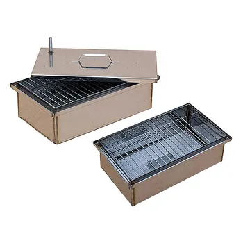 

Smokehouse with hydraulic shutter 2-tier stainless steel with tray