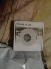 ANPWOO 2 en 1 pantalla LCD de monóxido de carbono y de humo Detector de Combo de la batería operado de alarma de CO con LED luz intermitente de sonido de advertencia