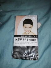 Malla de pelo negro para hacer gorras de peluca, 1 unidad, Red de pelo negro para tejer, redes de pelo abiertas en un extremo