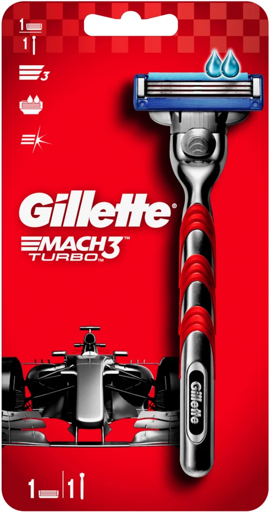 Бритвенный Станок Mach3 Turbo (Мак3 Турбо), 1 + 1 Шт Тм Gillette ...