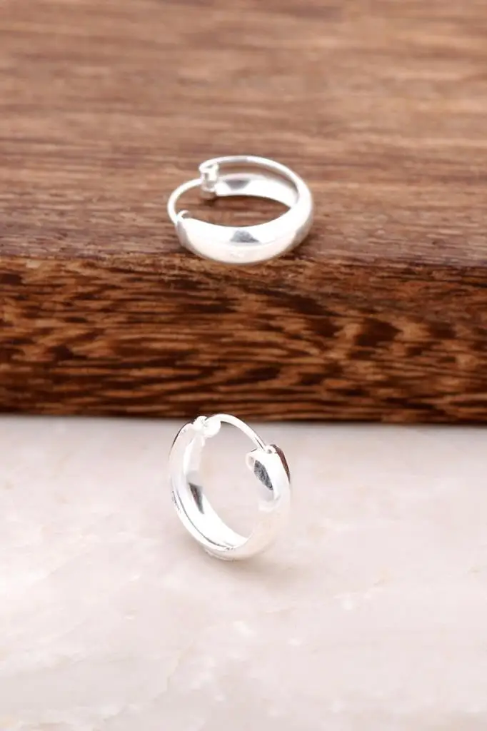 

Silver Small Hoop Earrings 2671 High Quality Hand Made Original Filigree Silver Jewellery Gift for Women