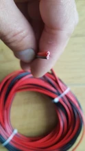 Cable eléctrico de cobre estañado de 2 pines, Cable de extensión de alimentación de larga duración, 300V, PVC, rojo, negro, 18, 20, 22 AWG