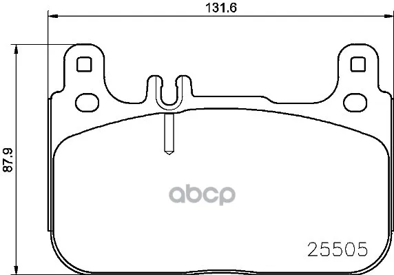 Колодки Тормозные Mercedes-Benz W222 14- Передние Brembo P50128 Brembo арт. P50128