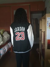 Abrigo de uniforme de béisbol para hombre, chaqueta Bomber con letras 23, ropa informal con impresión, chándal informal a la cadera, abrigos de marca, gran oferta, Otoño, 2021