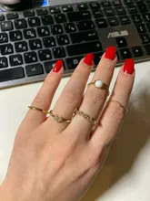 Tocona, conjunto de anillos con corona tallada, corazón rosa, flor de Elefante dorado antigua Bohemia, anillo para dedo nudillo Midi, joyería para mujer