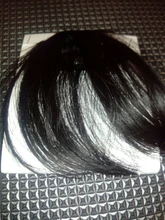 MERISI-flequillo postizo de pelo sintético, 4 colores, extensiones de cabello