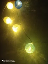 Cotton Balls Lights Lighting-Decoration Led-Fairy-Garland Leds Bedroom Holiday Christmas-Party