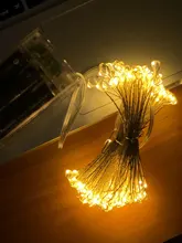 Lights Led-String Battery-Operated Firecracker Fairy Party Copper-Wire Christmas-Window