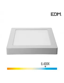 

Downlight led surface 20w 1500 lumen 6.400k Cold Light Matte Chrome edm