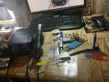 Estación de soldadura Digital LED 2 en 1, 800W, pistola de aire caliente, Estación de Reparación soldador eléctrico para teléfono, PCB, IC, SMD, BGA