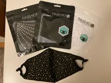 4pc brillo ostentoso diamantes cara MaskReusable boca lentejuela brillante Anti Haze a prueba de polvo máscara de protección máscara mascarillas