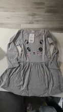 Vestido de princesa para niñas, ropa de fiesta de algodón con estampado de gato, manga larga, para verano