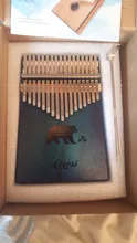 Bag Book Tune-Hammer Gecko Kalimba Thumb Instruction Koa Musical-Gift Aiersi 17-Keys