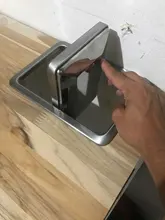 Can Balance-Swing Trash-Bin Kitchen-Counter-Top Garbage Stainless-Steel Flap-Lid-Cover