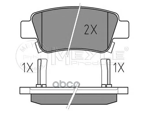 025 246 3516/W_колодки Дисковые Задн.! Honda Cr-V 2.0/2.2d/2.4 06 Meyle 0252463516w Meyle арт. 0252463516W