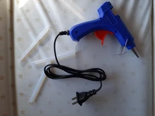 Pistola de pegamento de fusión en caliente de 20W con barras de pegamento, Mini pistolas industriales, herramienta de temperatura térmica eléctrica con palos de 7*100MM