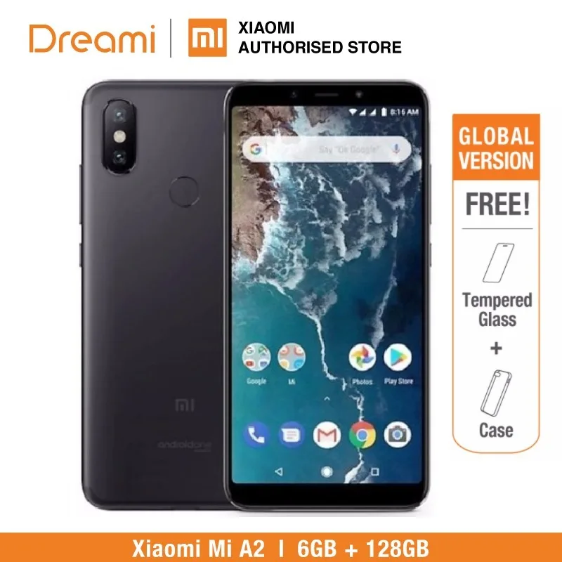 Глобальная версия Xiaomi Mi A2 128 GB Встроенная память 6 ГБ Оперативная память